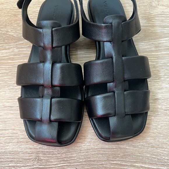 Vince Leather Rava Fisherman Sandal Womn Size 9 - Picture 1 of 8